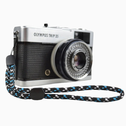 Black & Blue Camera Wrist Strap - Brand New