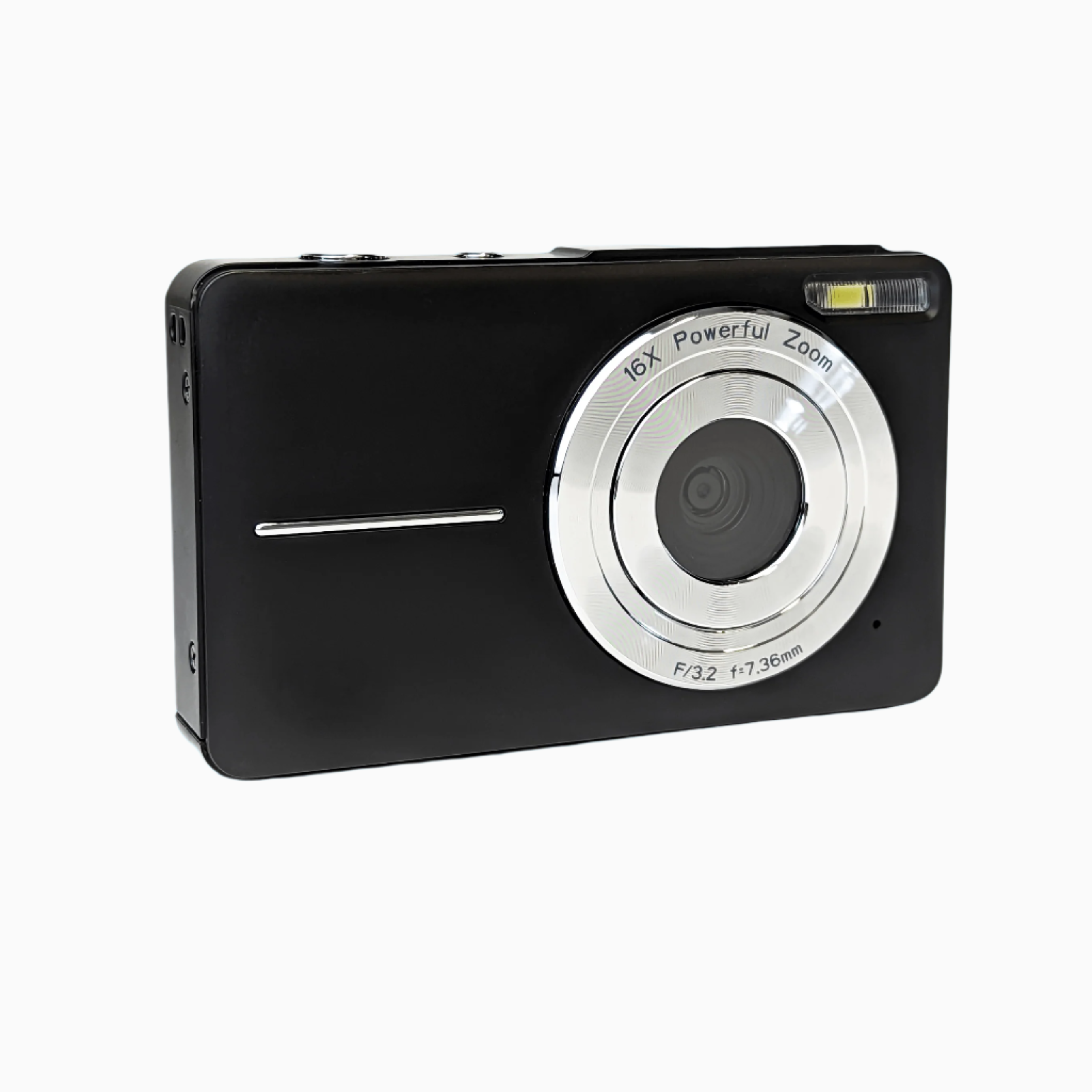 Black Compact Zoom Digital Camera - Digicam