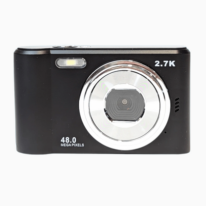 Retro Black Compact Digital Camera - Digicam