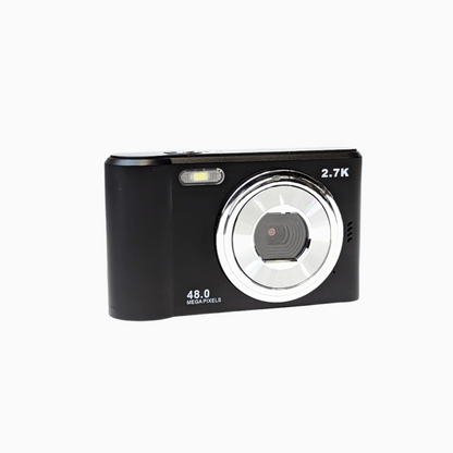 Retro Black Compact Digital Camera - Digicam