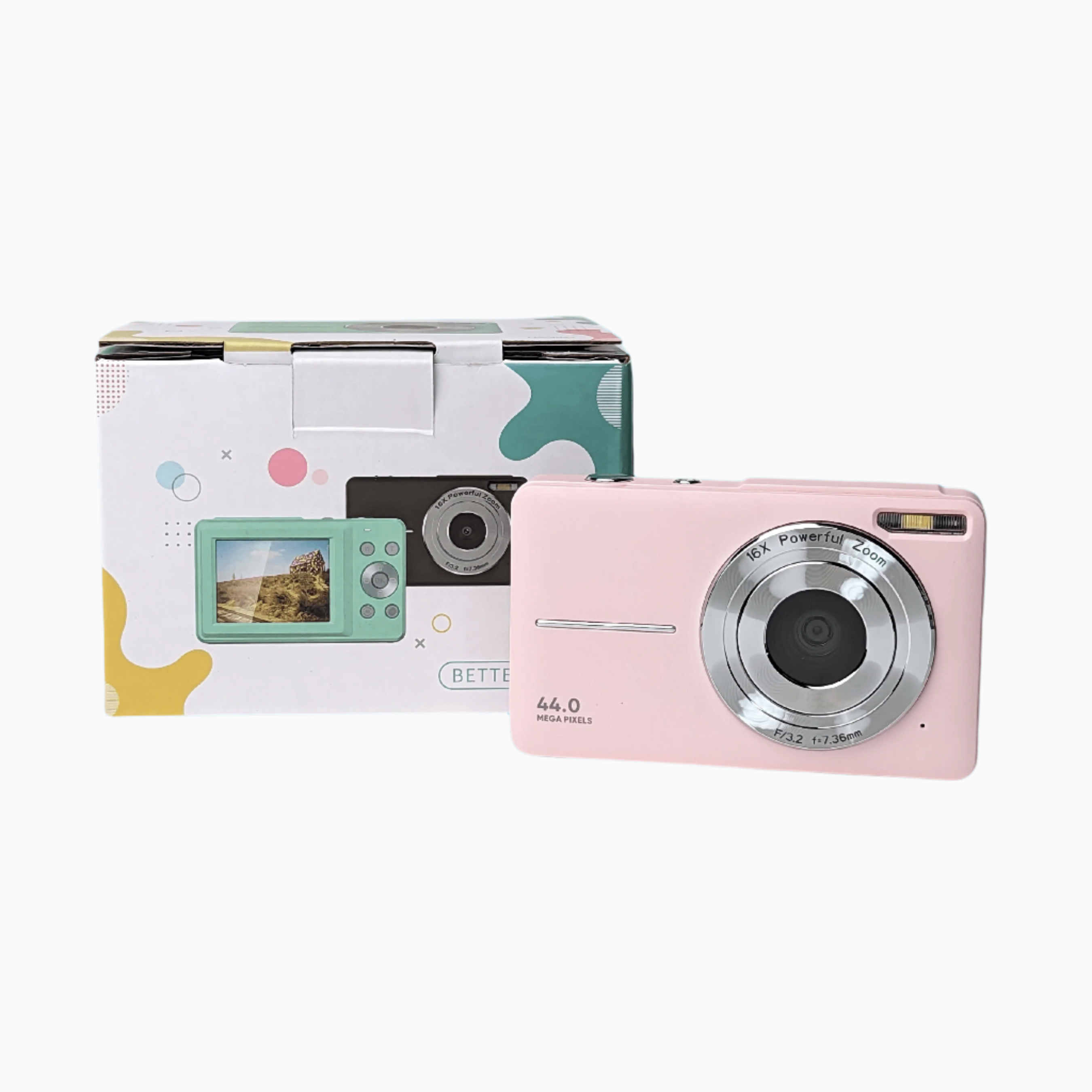 Retro Pink Compact Digital Camera - Digicam