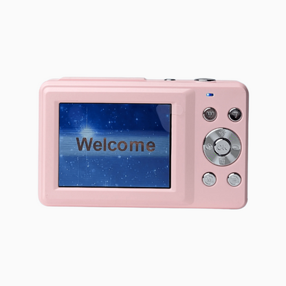 Retro Pink Compact Digital Camera - Digicam