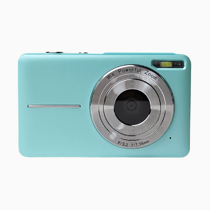 Retro Turquoise Compact Digital Camera - Digicam