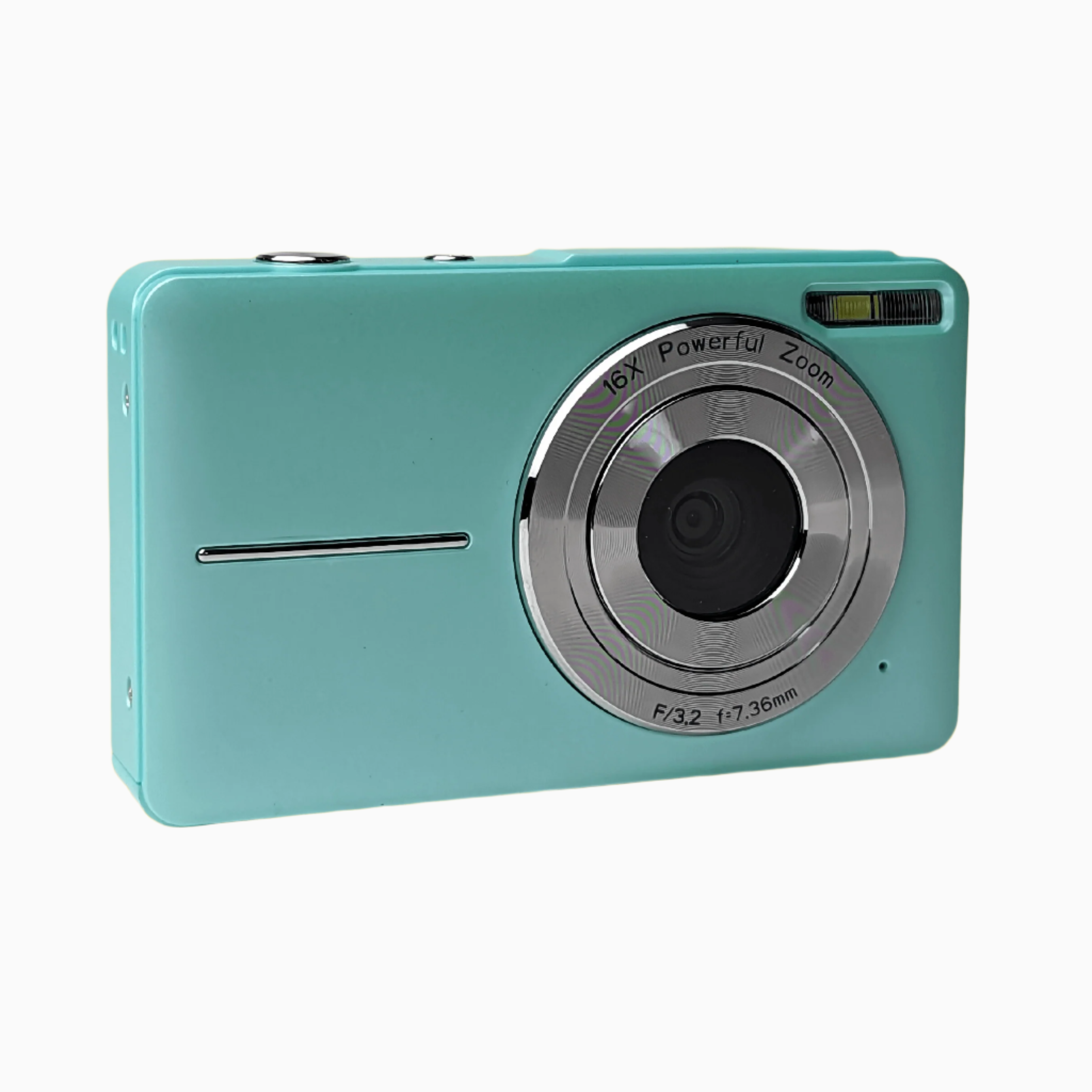 Retro Turquoise Compact Digital Camera - Digicam