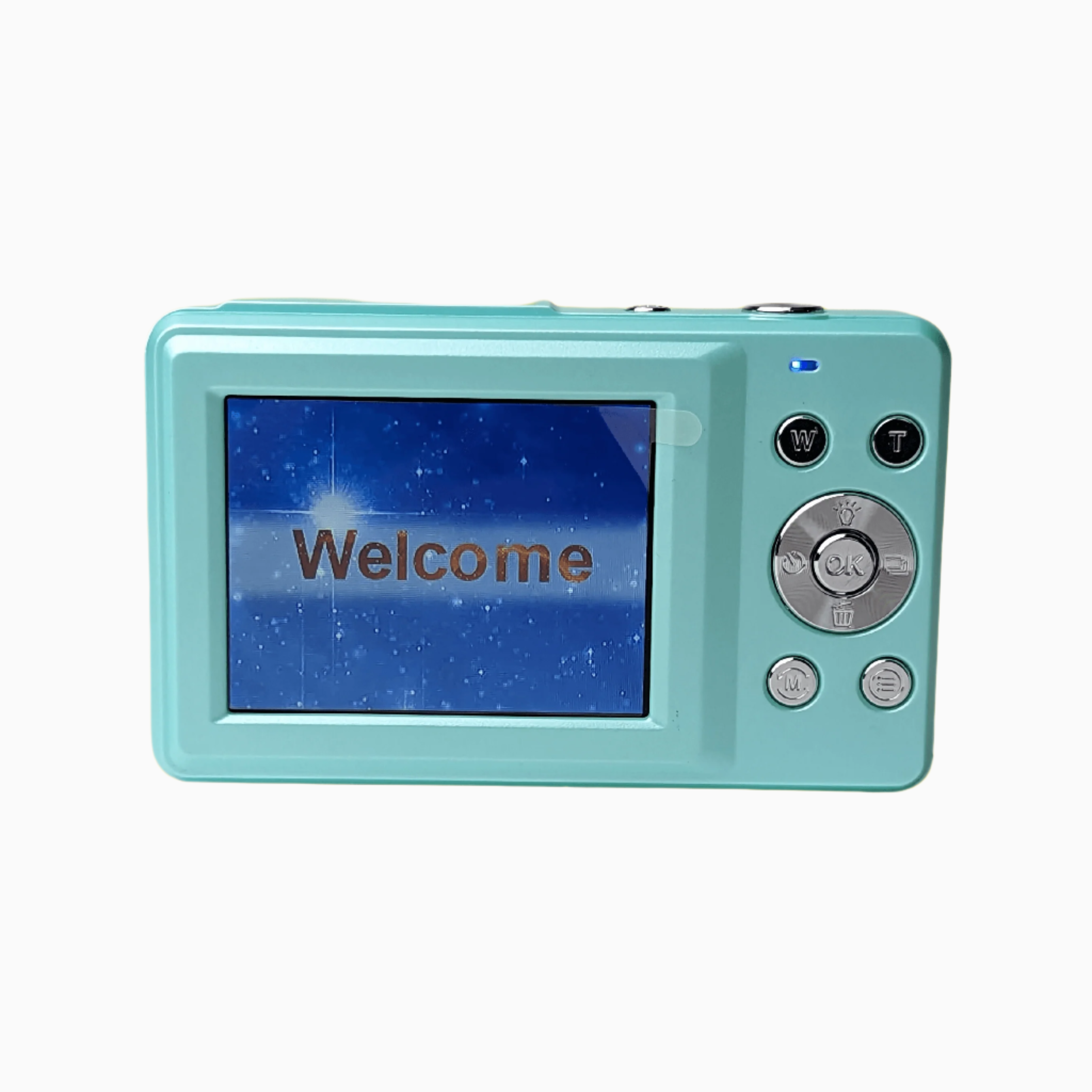 Retro Turquoise Compact Digital Camera - Digicam