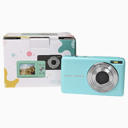 Retro Turquoise Compact Digital Camera - Digicam