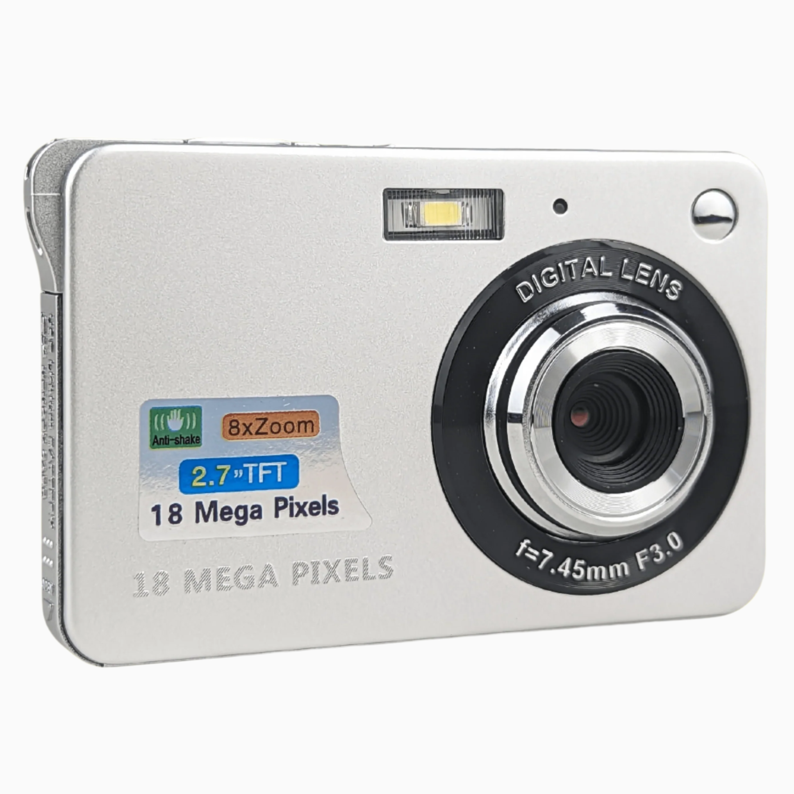 Silver 18MP Digital Camera - Digicam