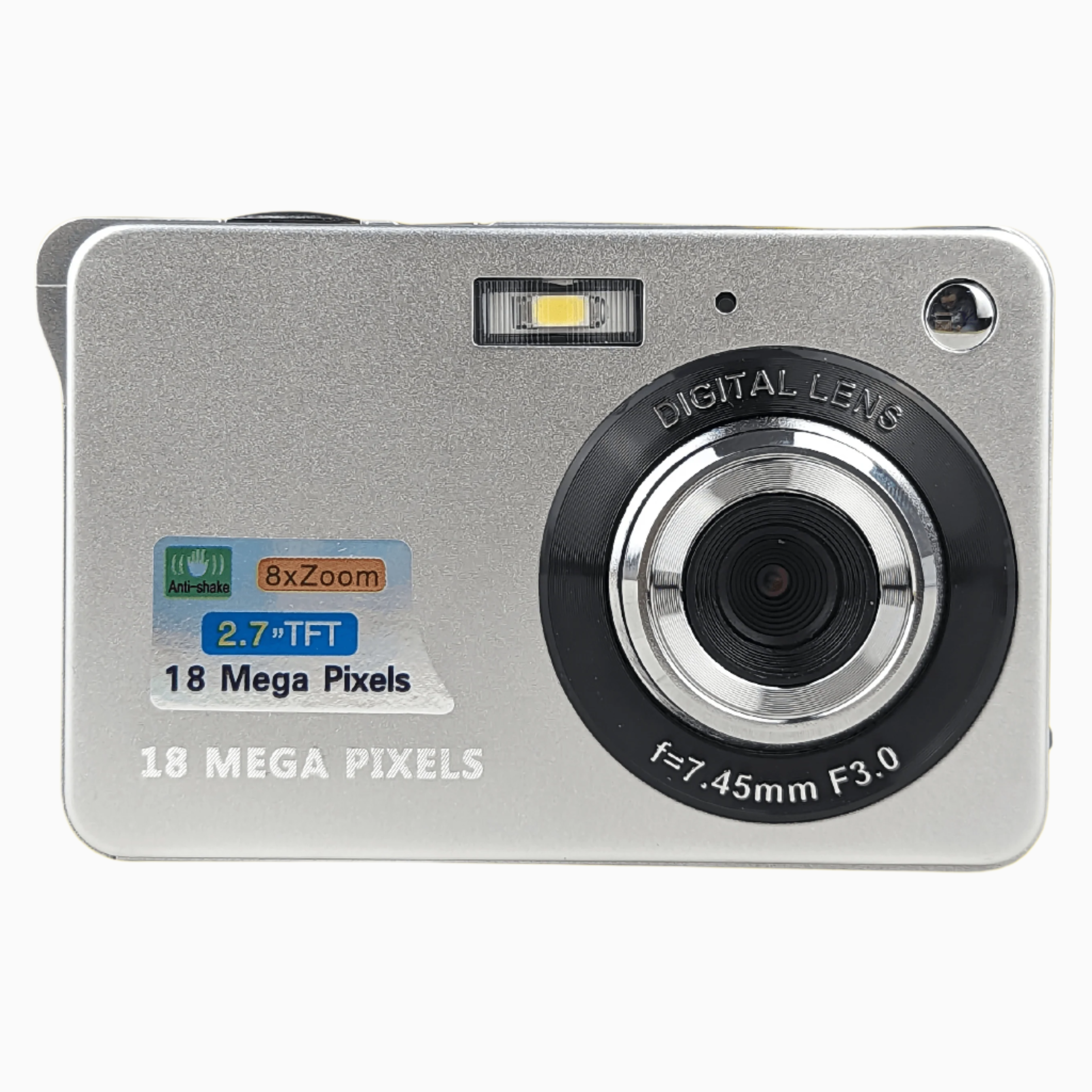 Silver 18MP Digital Camera - Digicam